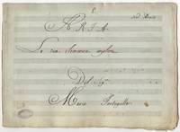Aria. Nel Adrasto. La tua clemenza implora. [Copyist manuscript full score]