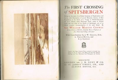 The first crossing of Spitsbergen, Being an Account of an Inland Joruney of Exploration and Survey, with  Descriptions. With Contributions by J. W. Gregory, A. Trevor-Battye, and E. J. Garwood. (photo 2)