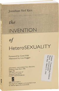 The Invention of Heterosexuality (Advance Uncorrected Proof)