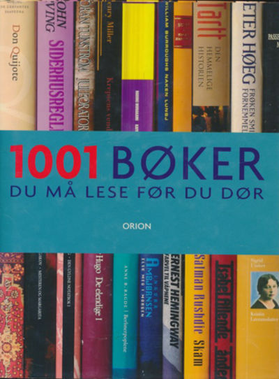 1001 bøker du må lese før du dør.