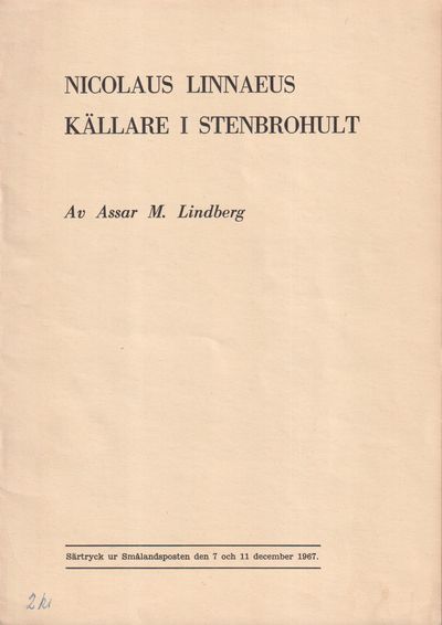 Nicolaus Linnaeus källare i Stenbrohult [=…