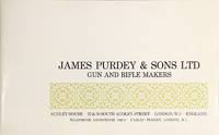 Guns and rifles by James Purdy & Sons Ltd [cover title]. James Purdy & Sons, gun and rifle makers