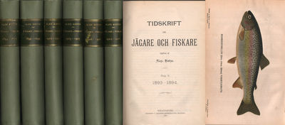 TIDSKRIFT FÖR JÄGARE OCH FISKARE. Årgång I-XIX,…