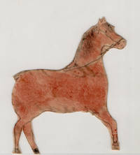 Naive Folk Art Paper Horse Cut and Colored by Child