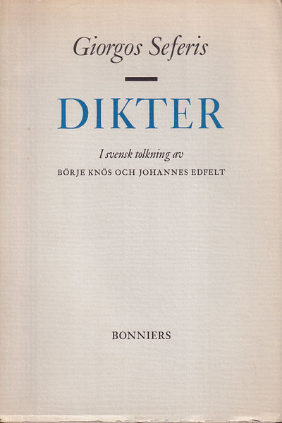 Dikter. I svensk tolkning av Börje Knös och…