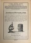 Incandescent Microscope Lamps; Microscope filament lamp no. 1 for electric light, no. 13 93 21. Mikro 322.