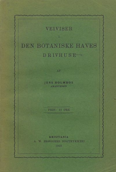 Veiviser i den botaniske haves drivhuse.