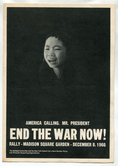 [Cover title, program for 1966 Anti-War Rally]: America Calling, Mr. President: End the War Now! Rally- Madison Square Garden - December 8, 1966