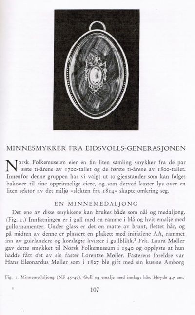 Minnesmykker fra Eidsvolls-generasjonen. (photo 2)