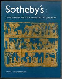 Continental Books, Manuscripts and Science 30 November 2004