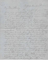 Autograph Letter Signed (“Ives”). Buffalo, New York, March 19, 1855, to ‘Jonny’ [John Champlin], apparently a former college classmate from Massachusetts or Connecticut