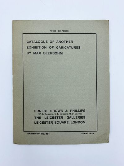 Catalogue of Another Exhibition of Caricatures of Max Beerbohm