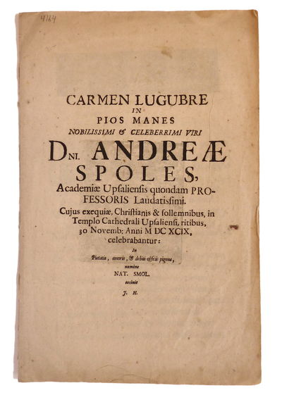 Carmen lugubre in pios manes nobilissimi &…