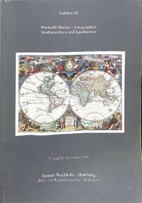 Sale 27-28 November 1992: Auktion 14: Wertvolle Bücher, Autographen, Stadtansichten und...
