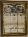 [BROADSIDE; FRAMED]  THE SOLDIER'S RECORD. 1861