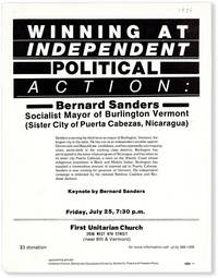 Winning at Independent Political Action: Bernard Sanders, Socialist Mayor of Burlington Vermont..