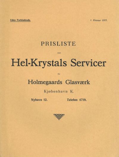 Prisliste over Hel-Krystals Servicer fra…