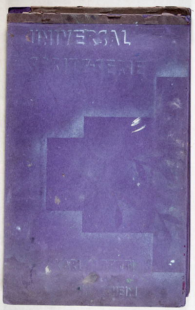 Hildesheim: Karl Alberti Schablonenfabrick, no date. First edition. Softcover. fair to vg. Oblong Qu...