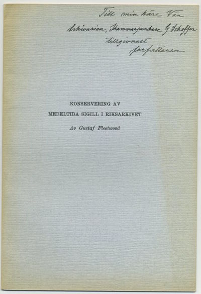 Konservering av medeltida sigill i Riksarkivet.…