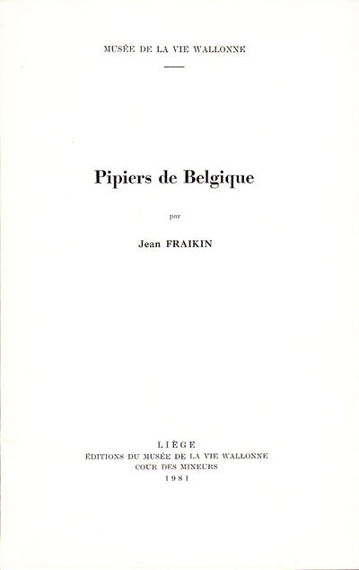Pipiers de Belgique [= cover title].