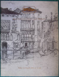 cover of Watercolours and prints - Phillips Edinburgh 26th March 1993