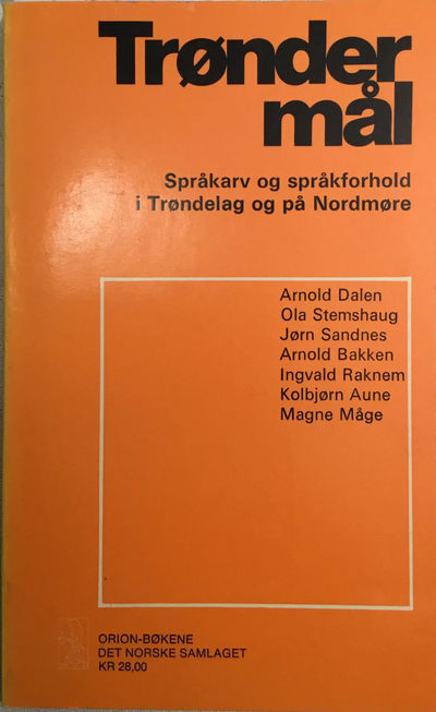 Språkarv og språkforhold i Trøndelag og på…