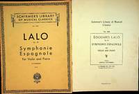 Edouardo Lalo Symphonie Espagnole for Violin and Piano Vol 1236 Op 21 by Lalo, Edouardo ; Lichtenberg, Leopold (Edited) - 1915-01-01