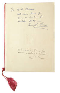 Dinner Celebrating the Fortieth Anniversary of Tme the Weekly Newsmagazine on Monday, the fourth of March, Nineteen hundred and sixty-three, Waldorf-Astoria, New York [Inscribed by Henry R. Luce and Roy E. Larsen]