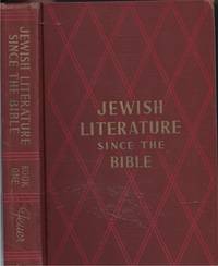 image of Jewish Literature - Since The Bible Book 1