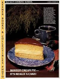 cover of McCall's Cooking School Recipe Card: Cakes, Cookies 44 - Boston Cream Pie : Replacement McCall's Recipage or Recipe Card For 3-Ring Binders : McCall's Cooking School Cookbook Series
