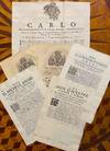 [TOBACCO PROHIBITION, ITALY 1734-1764]. Small collection of Proclamations, together 6 items (1 broadside + 5 bandi)