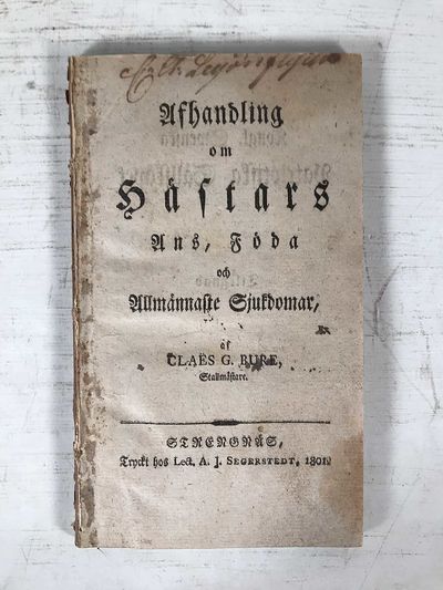Afhandling om hästars ans, föda och allmännaste…
