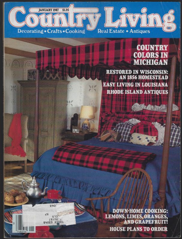 COUNTRY LIVING MAGAZINE JANUARY 1987
