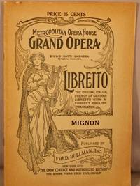 cover of Mignon; Comic Opera in Three Acts.