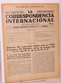 image of La correspondencia internacional; revista semanal, año VI, num. 8, 14 febrero 1934