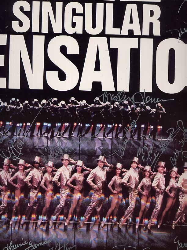 A Chorus Line Signed Poster by Papp, Joseph, Producer 1975