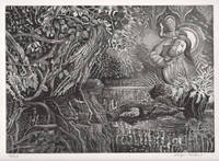 ÄLVLANDSKAP MED DEN HELIGE KRISTOFFER.