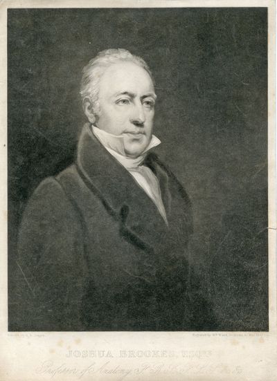 Professor of Anatomy. Engraved Portrait by William Ward, after B. E. Duppa