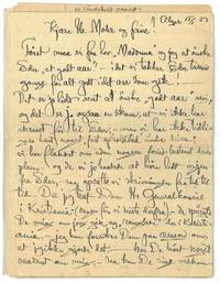 Reisebrev fra Nikolai Astrup datert Alger 15. januar 1923. Adressert til “Hr. Mohr og frue”.
