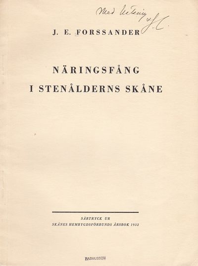 Näringsfång i stenålderns Skåne. Särtryck ur…