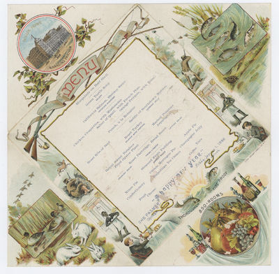 Collection of menus from Chicago's grand hotel