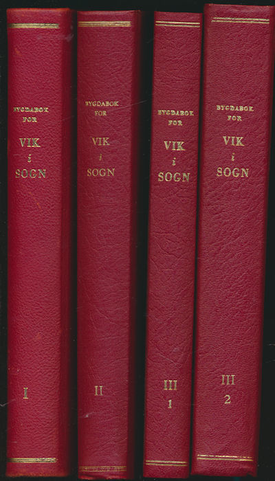 Bygdabok for Vik i Sogn. I - III i 4 bind.…