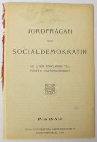 Jordfrågan och socialdemokratin. En liten…