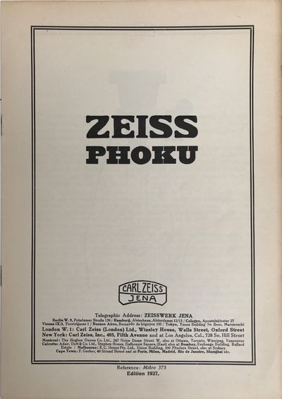 Zeiss Phoku. Mikro 373.