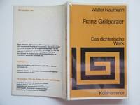 image of Franz Grillparzer: das dichterische werk