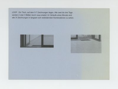 Exhibition postcard: Silvia Bächli (20 May-18 June 2000)