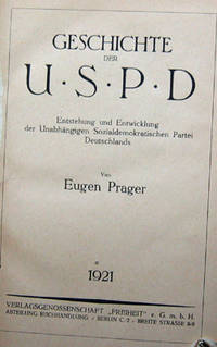 Geschichte der USPD. Entstehung und Entwicklung…