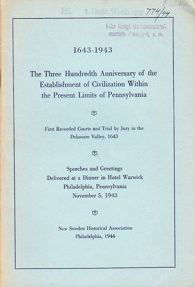 1643-1943 The Three Hundredth Anniversary of the…