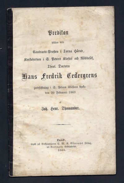 Predikan hållen wid contracts-prosten i Torna…
