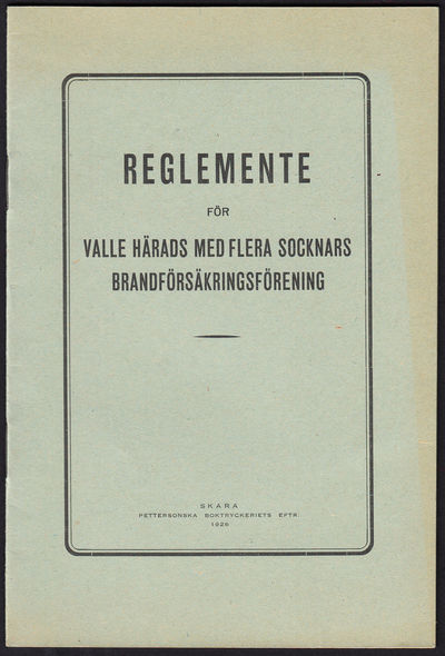 Reglemente för Valle härads med flera socknars…